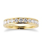 Mappin & Webb 18ct Yellow Gold 1.00cttw Diamond Channel Set Eternity Ring