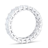 Mappin & Webb Platinum 5.42cttw Emerald Cut Diamond Full Eternity Ring - Ring Size M