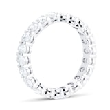Mappin & Webb Platinum 3.28cttw Oval Cut Diamond Full Eternity Ring - Ring Size M
