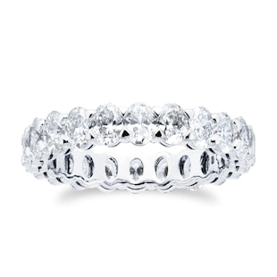 Mappin & Webb Platinum 3.12cttw Oval Cut Diamond Full Eternity Ring - Ring Size L