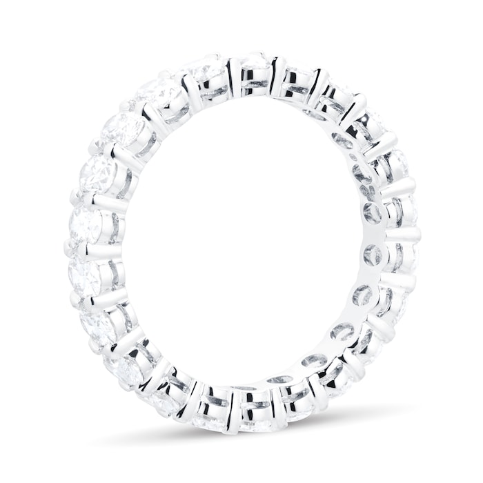 Mappin & Webb Platinum 3.12cttw Oval Cut Diamond Full Eternity Ring - Ring Size L