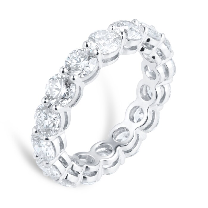 Mappin & Webb Platinum 5.04cttw Brilliant Cut Full Eternity Ring - Ring Size M