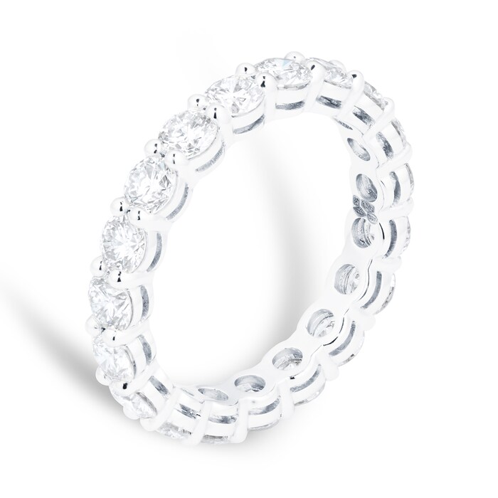 Mappin & Webb Platinum 2.76cttw Brilliant Cut Diamond Full Eternity Ring - Ring Size M