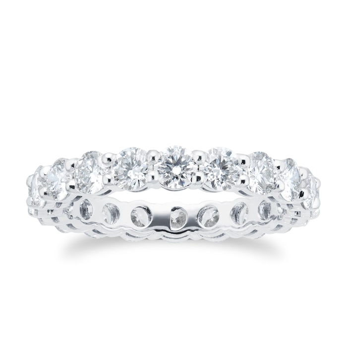 Mappin & Webb Platinum 2.90cttw Brilliant Cut Diamond Full Eternity Ring - Ring Size O