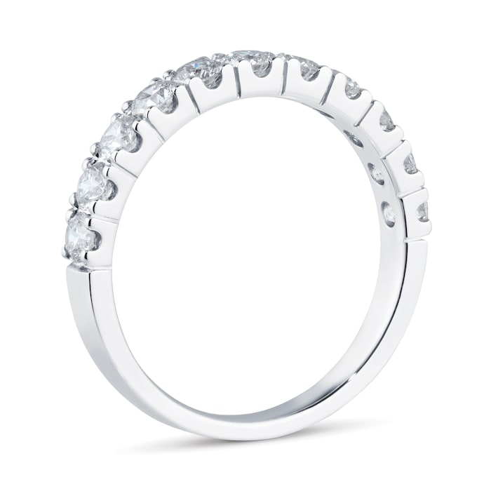 Goldsmiths Platinum 1ct Diamond Claw Set Eternity Ring
