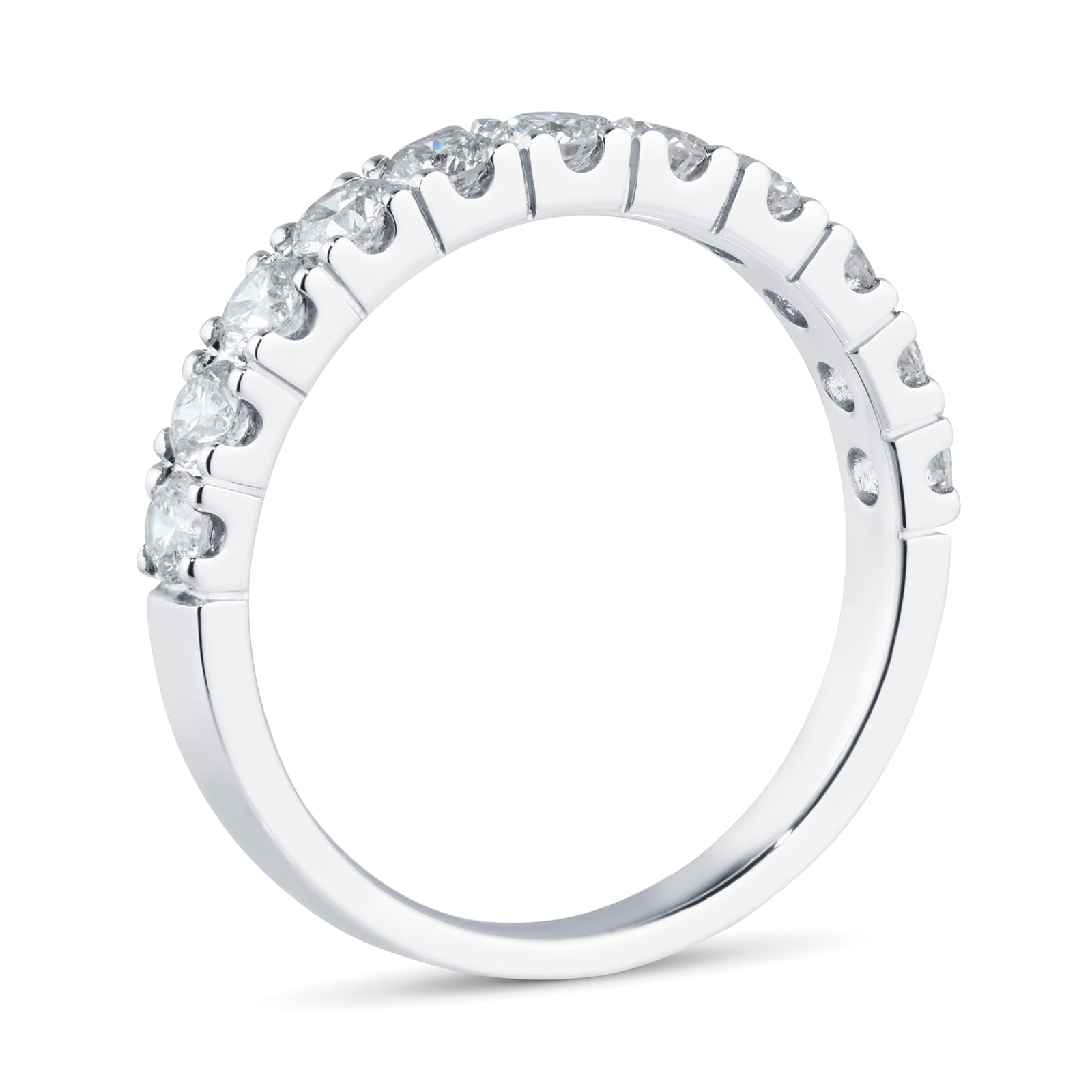 Goldsmiths Platinum 1ct Diamond Claw Set Eternity Ring