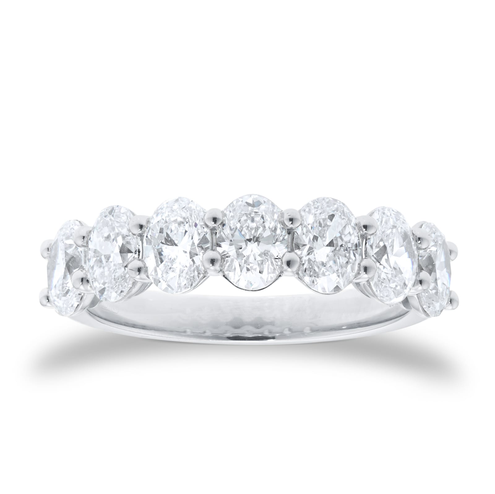 Mappin & Webb Platinum Severn Stone 2.24cttw Oval Cut Diamond Ring