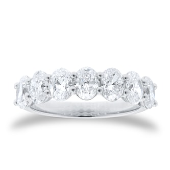 Mappin & Webb Platinum Severn Stone 2.24cttw Oval Cut Diamond Ring