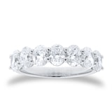 Mappin & Webb Platinum Severn Stone 2.24cttw Oval Cut Diamond Ring - Ring Size M.5