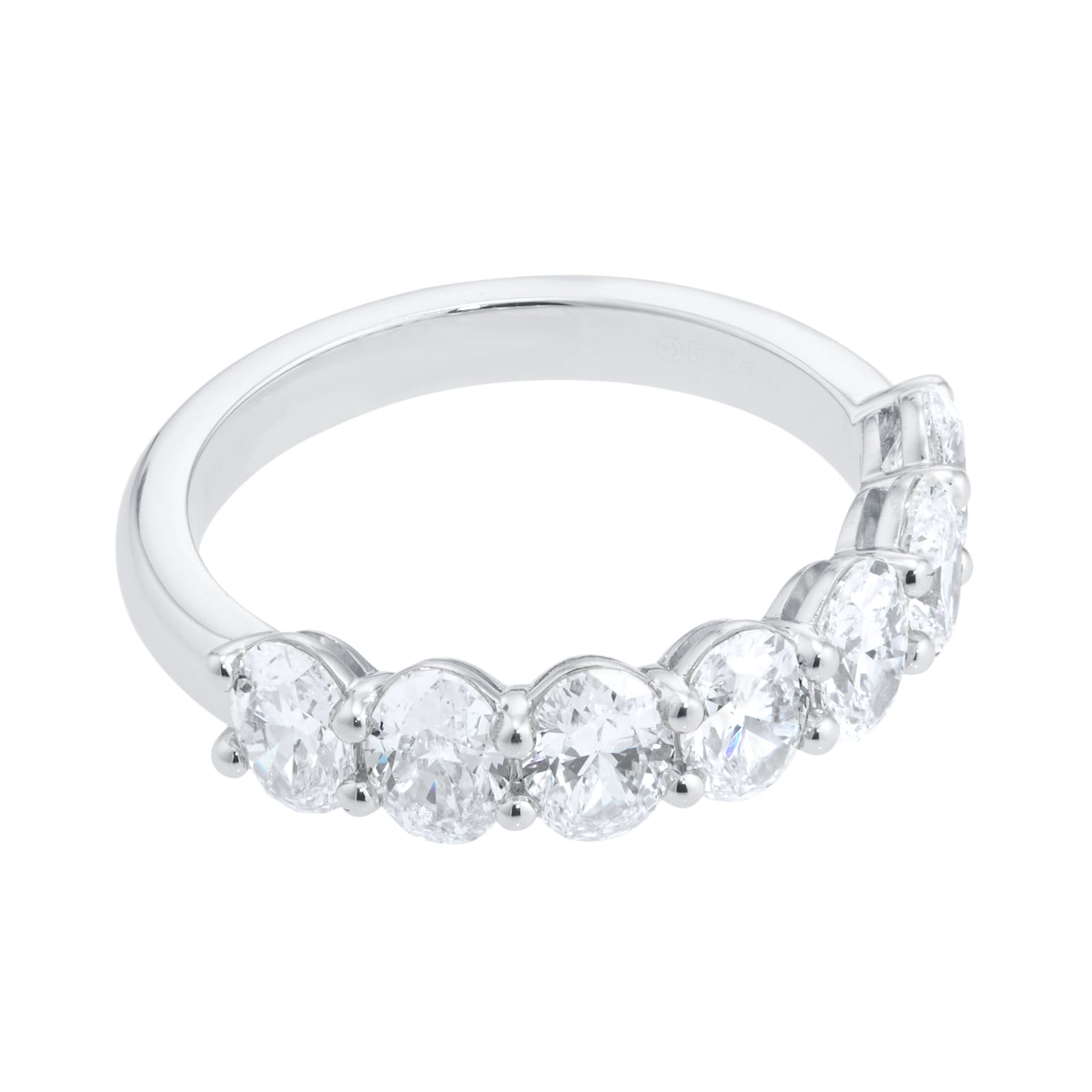 Mappin & Webb Platinum Severn Stone 2.24cttw Oval Cut Diamond Ring