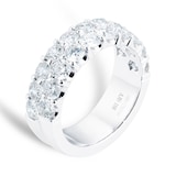 Mappin & Webb 18ct White Gold 2.60cttw Diamond Two Row Eternity Ring