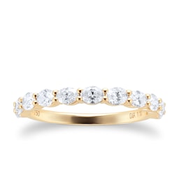 06506820 - 18ct Yellow Gold 1.10cttw Oval Stacker Eternity Ring