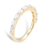 Goldsmiths 18ct Yellow Gold 1.10cttw Oval Stacker Eternity Ring