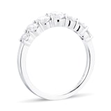 Goldsmiths Platinum 1.42cttw Graduated Oval Diamond Eternity Ring