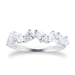 06506824 - 18ct White Gold 1.13cttw Pear Cut Eternity Ring