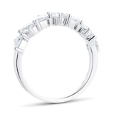 Goldsmiths 18ct White Gold 1.13cttw Pear Cut Eternity Ring
