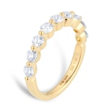 Goldsmiths 18ct Yellow Gold 1.00cttw Claw Stacker Ring Eternity Ring
