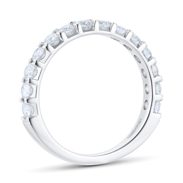 Goldsmiths Platinum 1.00cttw Claw Eternity Ring