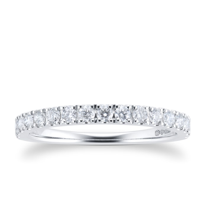 Goldsmiths Platinum 0.50cttw Claw Eternity Ring