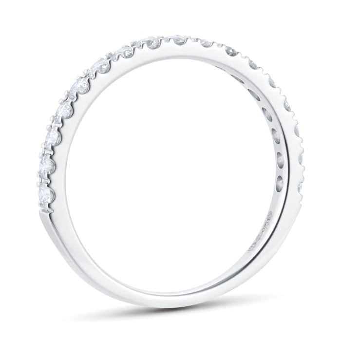 Goldsmiths Platinum 0.50cttw Claw Eternity Ring