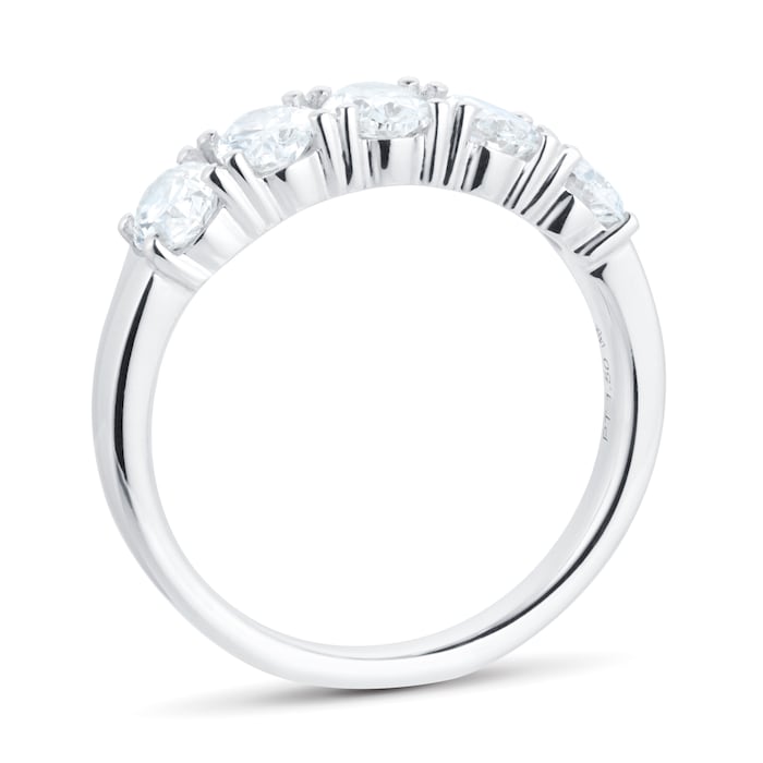 Mappin & Webb Platinum 1.50cttw Oval Cut Diamond Eternity Ring