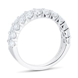 Mappin & Webb Platinum 2.00ct Double Row Diamond Eternity Ring