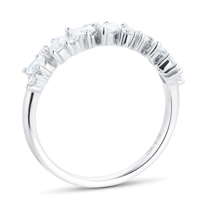 Mappin & Webb Platinum 0.75cttw Mixed Cut Diamond Eternity Ring