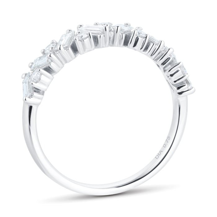 Mappin & Webb Platinum 0.75cttw Mixed Cut Diamond Eternity Ring