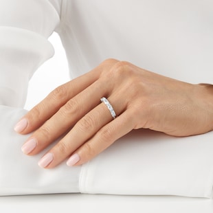 Mappin & Webb Platinum 1.25cttw Mixed Cut Diamond Eternity Ring