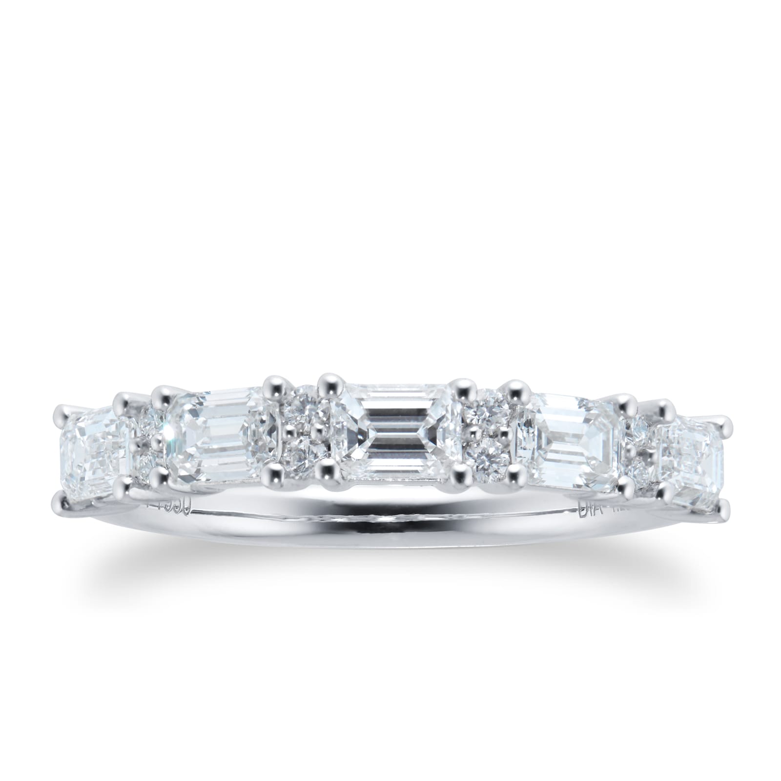 Mappin & Webb Platinum 1.25cttw Mixed Cut Diamond Eternity Ring