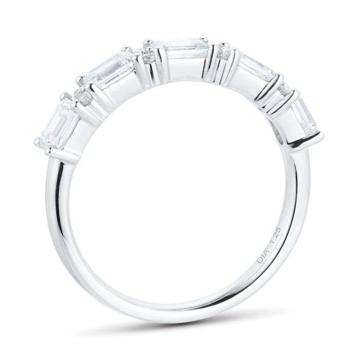 Mappin & Webb Platinum 1.25cttw Mixed Cut Diamond Eternity Ring