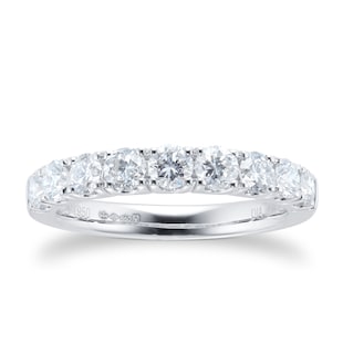Mappin & Webb Platinum 1.00cttw Diamond Claw Set Eternity Ring