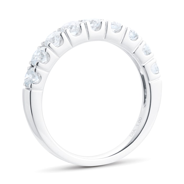 Mappin & Webb Platinum 1.00cttw Diamond Claw Set Eternity Ring