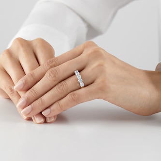 Mappin & Webb 18ct Yellow Gold 1.50cttw Five Stone Diamond Eternity Ring Mappin & Webb 18ct Yellow Gold 1.50cttw Five Stone Diamond Eternity Ring