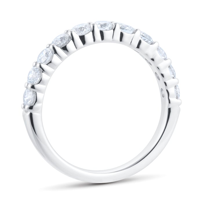 Goldsmiths Platinum 1.00cttw Claw Set Eternity Ring