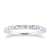 Goldsmiths 18ct White Gold 0.50cttw Claw Set Eternity Ring