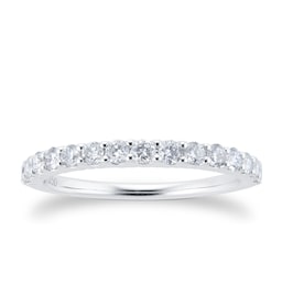 06506864 - 18ct White Gold 0.50cttw Claw Set Eternity Ring