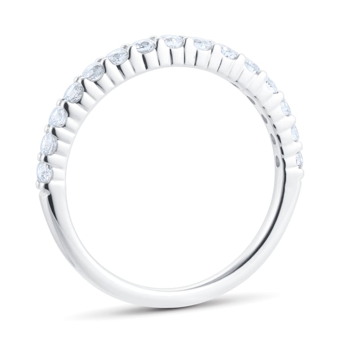 Goldsmiths 18ct White Gold 0.50cttw Claw Set Eternity Ring