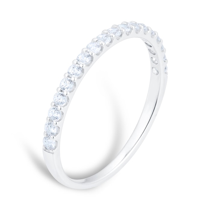 Goldsmiths 9ct White Gold 0.25cttw Stacker Eternity Ring