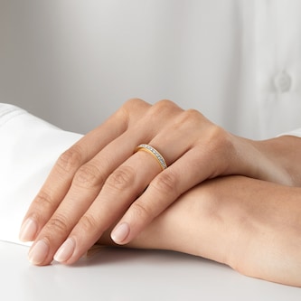 Goldsmiths 18ct Yellow Gold 0.50cttw Channel Eternity Ring