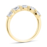 Goldsmiths 18ct Yellow Gold 1.36ct Oval Claw Eternity Ring