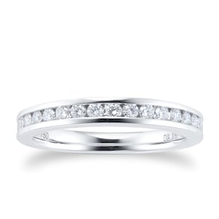 Best Luxury 
Platinum 0.50ct Diamond Channel Eternity Ring