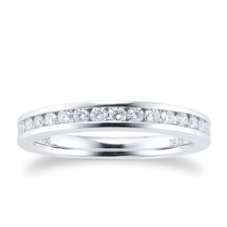 06506885 - Platinum 0.50ct Diamond Channel Eternity Ring