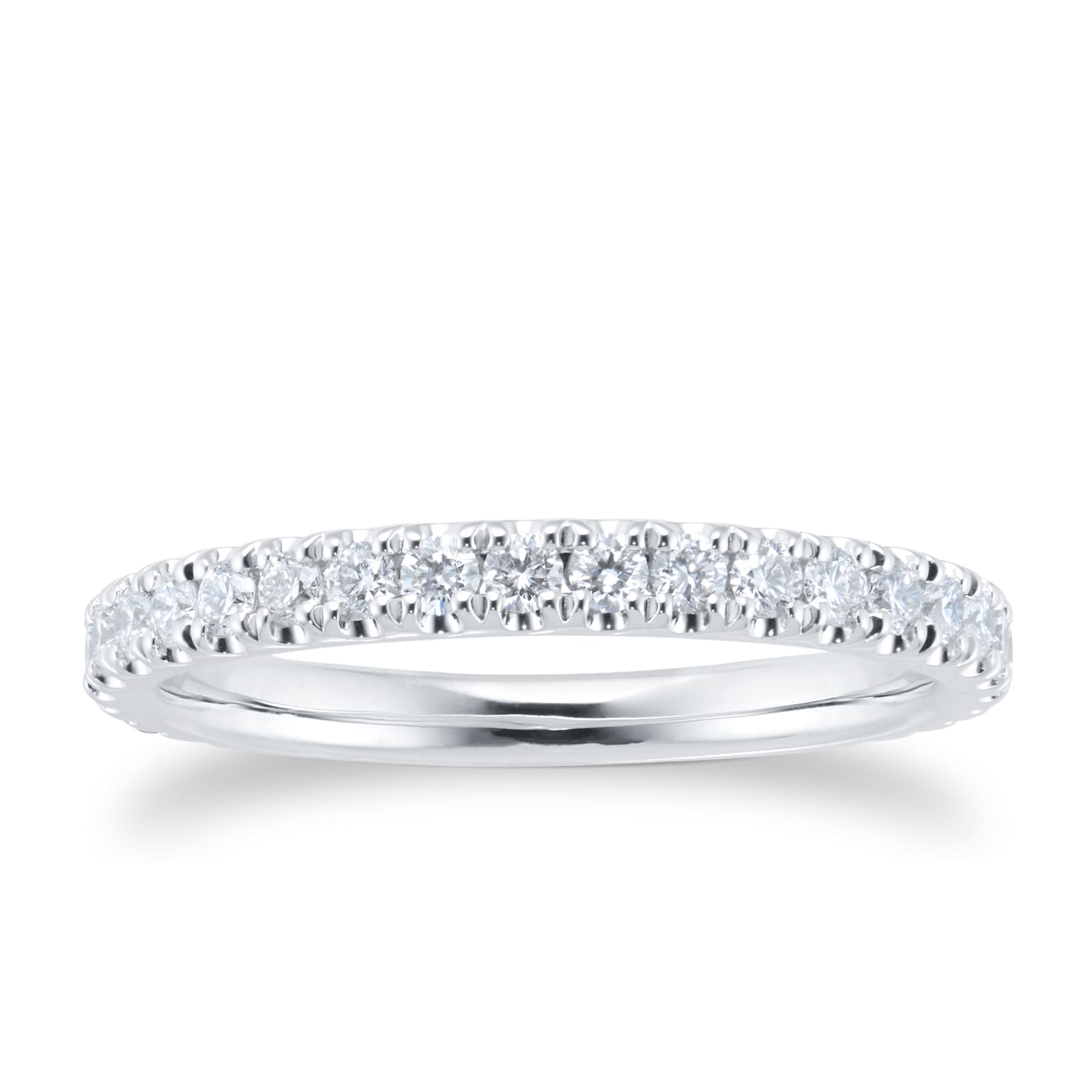 Goldsmiths Platinum 0.50ct Diamond Claw Set Eternity Ring Goldsmiths Platinum 0.50ct Diamond Claw Set Eternity Ring
