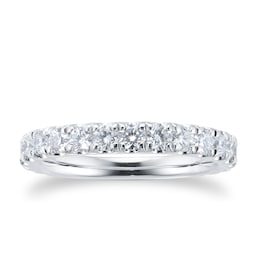 06506894 - Platinum 1.00ct Diamond Claw Set Eternity Ring