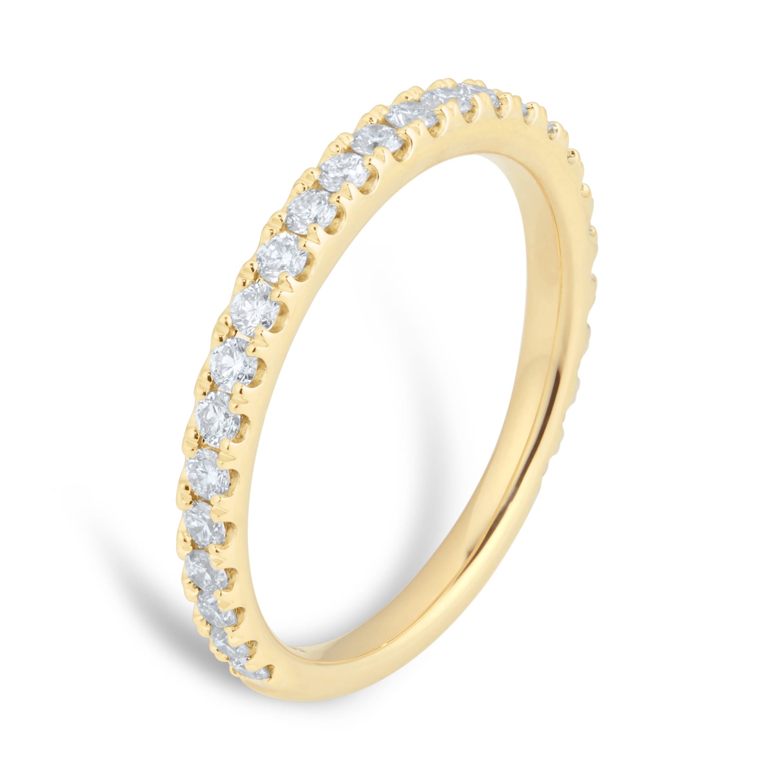 Goldsmiths 18ct Yellow Gold 0.50ct Diamond Claw Set Eternity Ring Goldsmiths 18ct Yellow Gold 0.50ct Diamond Claw Set Eternity Ring