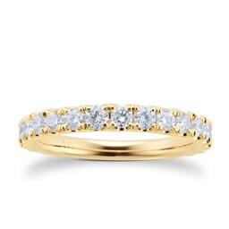 06506897 - 18ct Yellow Gold 1.00ct Diamond Claw Set Eternity Ring
