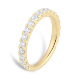 Goldsmiths 18ct Yellow Gold 1.00ct Diamond Claw Set Eternity Ring
