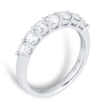 Goldsmiths Platinum 1ct Diamond 7 Stone Eternity Ring