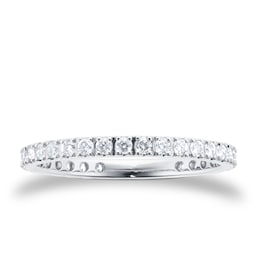 06506940 - Platinum 0.75ct Diamond Pave Eternity Ring